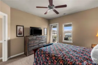 Primary Bedroom with deck