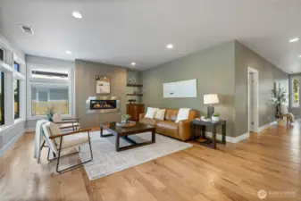 Open concept, spacious, light and bright