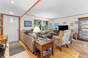 Living room with hardwood floors