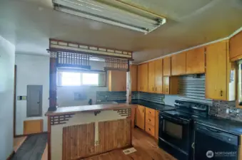 Kitchen with eating space