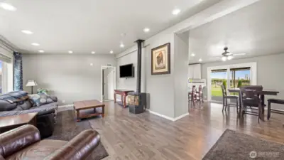 Enter into a bright and open concept living room