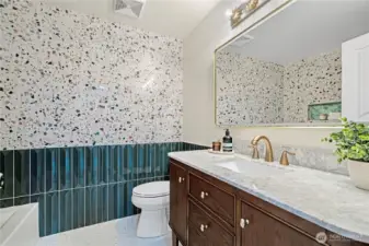 Upstairs hallway bathroom