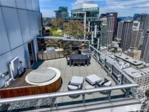 dreamy views from private roof deck