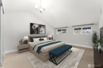 *Virtually staged- Same room in split level, different angle.