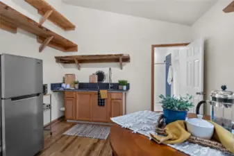 ADU kitchen and dining