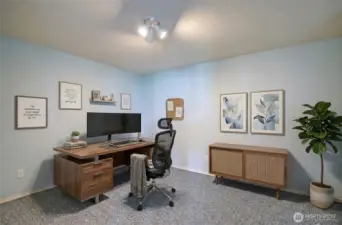 Room downstairs perfect for office, storage, excersie, etc.