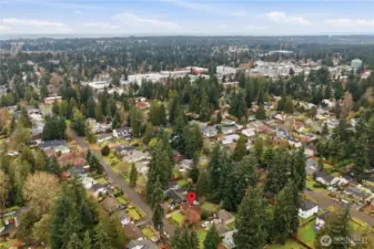 Looking north west, very close to shopping and business amenities.