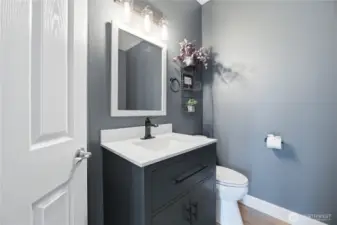 Main level half bath