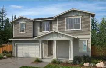 Rendering of elevation and color scheme.