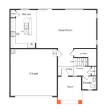 Main floor layout.