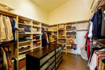 Primary walk in closet