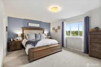 Upper level Primary bedroom is immense!