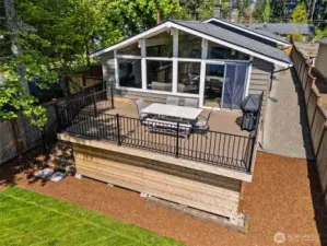 Freshly installed and ready for action, this brand new wood deck isn’t just a place to relax—it’s a space to create memories. Unlike composite decks, wood offers a timeless, natural look that’s easy to customize. You’ll love the warmth and charm of real wood underfoot, and with the right care, it only gets better with time. Whether you’re lounging with a book or hosting a BBQ, this deck is your perfect perch to take in the views and enjoy everything Long Lake has to offer.