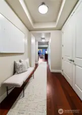 beautiful entry with large closet off entry