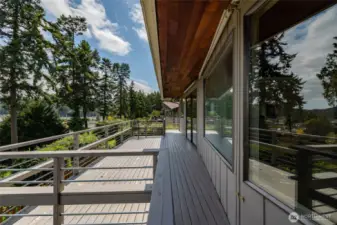 Lovely, sunny, east-facing deck.