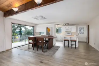 Space for guests and mingling.