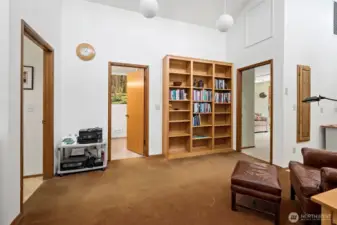 Upstairs gallery area