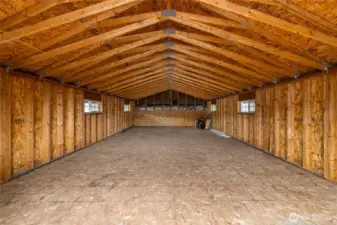 680sf unfinished space above the shop