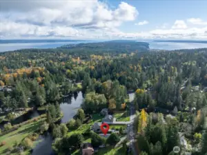 Centrally situated on Camano for easy access to all amenities.