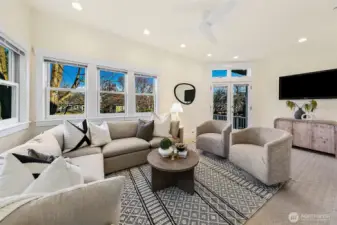 Sunroom off the kitchen