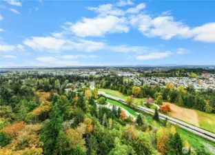 Elevated above Skagit Valley.