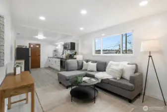 Lower level has ground floor access to the backyard.