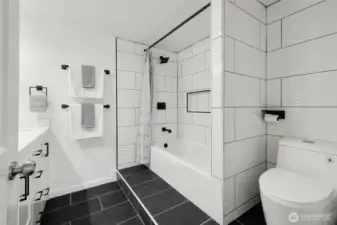 2 bathrooms on the lower level.