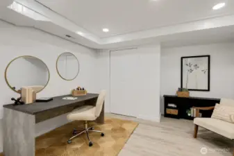 5th space on lower level; not a bedroom (no window) but a useful space indeed.