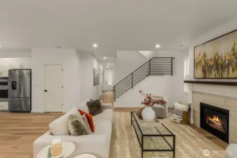 Photos of completed model on homesite #11 with identical floorplan.