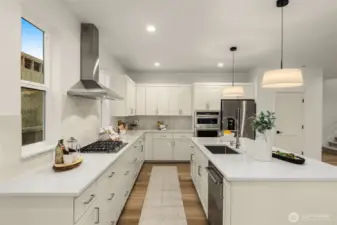 Photos of completed model on homesite #11 with identical floorplan.