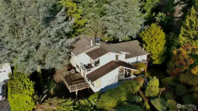 Exterior aerial  of the home and land