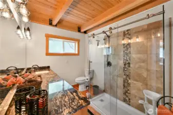 The guest house bathroom