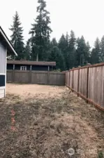View of the back yard.