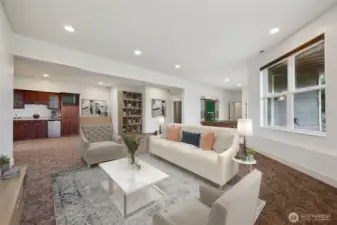 The Day Light basement family room could be an ADU or MIL Suite!!! Virtually staged
