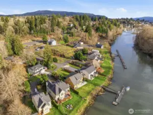 40' deeded dock w/power & quick access to the Columbia River via Elochoman Slough...