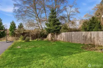 Rear and side yards offer plenty of room for everyone in the household!