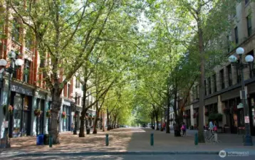 Pioneer Square is within walking distance.