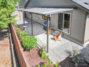 Great to have the covered patio for the rainy days!