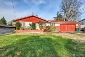 Front view of house from street