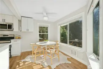 Dining area off the kitchen.