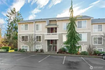 Tons of guest parking in front and only 9 steps to the front door.