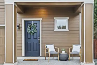 Covered porch to keep you dry