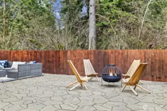 Lots of options and backing the treed land behind the fully fenced yard