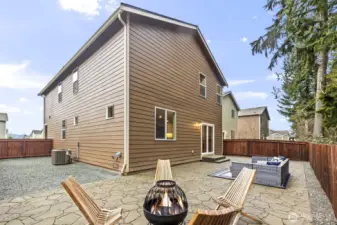 Notice the new AC unit on the side of the home