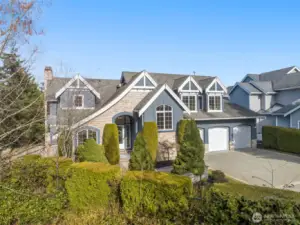 generous 3-car garage with storage
