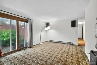 Informal dining space off kitchen