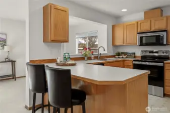 Workable kitchen with newer appliances