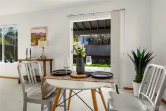 New 2021 french doors to covered back deck