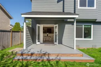 New 2021 covered back deck