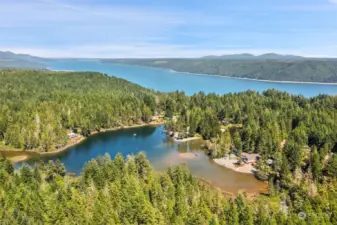 Arial photo of Colony Surf private Lake Fosen